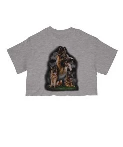 Arm The Animals Cut Crop Tees Women's | German Shepard | Cut Tee