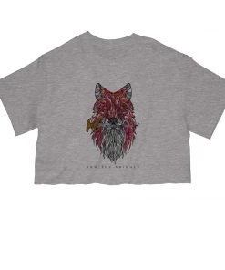 Arm The Animals Women's | Dagger Fox | Cut Tee Cut Crop Tees