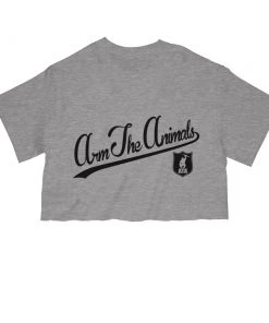 Arm The Animals Women's | ATA Script Logo | Cut Tee Cut Crop Tees