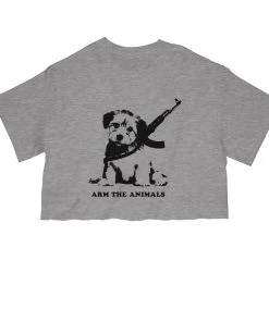 Arm The Animals Women's | G.I Doge | Cut Tee Cut Crop Tees