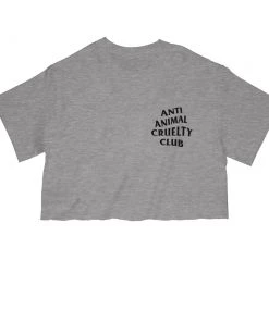 Arm The Animals Cut Crop Tees Women's | Anti Animal Cruelty Club | Cut Tee