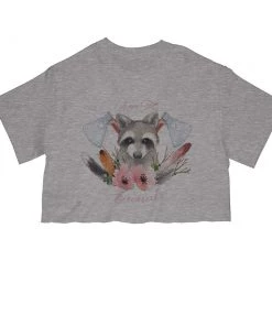 Arm The Animals Women's | Woodland Raccoon | Cut Tee