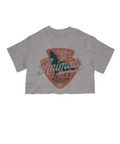 Arm The Animals Cut Crop Tees Women's | Howl | Cut Tee