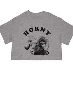 Arm The Animals Cut Crop Tees Women's | Horny Ram | Cut Tee