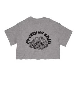 Arm The Animals Women's | Pretty As Shih | Cut Tee Cut Crop Tees