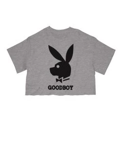 Arm The Animals Women's | Good Boy Bunny Club | Cut Tee Cut Crop Tees