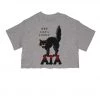 Arm The Animals Women's | Tattoo Black Cat | Cut Tee Cut Crop Tees