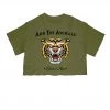 Arm The Animals Women's | Tattoo Tiger | Cut Tee Cut Crop Tees