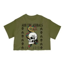 Arm The Animals Women's | Tattoo Snake | Cut Tee