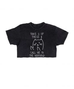 Arm The Animals Women's | Call Me In The Morning | Cut Tee Cut Crop Tees
