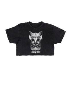Arm The Animals Cut Crop Tees Women's | Lucipurr | Cut Tee