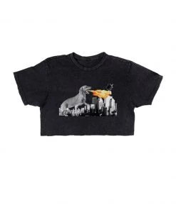Arm The Animals Women's | Dogzilla | Cut Tee Cut Crop Tees