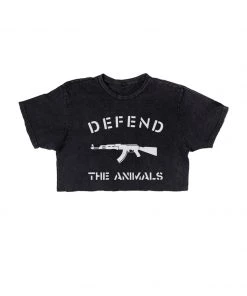 Arm The Animals Women's | Defend The Animals | Cut Tee Cut Crop Tees