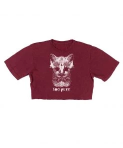 Arm The Animals Cut Crop Tees Women's | Lucipurr | Cut Tee