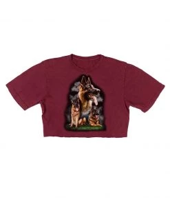 Arm The Animals Cut Crop Tees Women's | German Shepard | Cut Tee