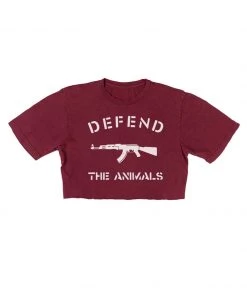 Arm The Animals Women's | Defend The Animals | Cut Tee Cut Crop Tees