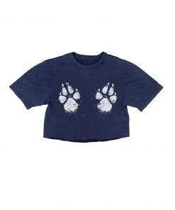 Arm The Animals Cut Crop Tees Women's | Paw-sive Aggressive | Cut Tee