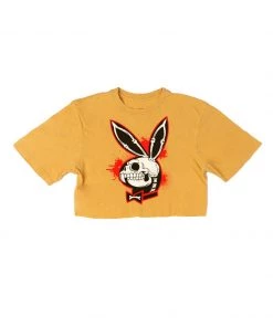 Arm The Animals Women's | Bad To The Bone Bunny | Cut Tee Cut Crop Tees