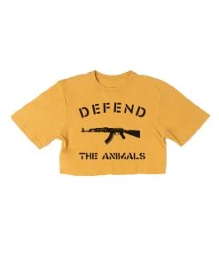 Arm The Animals Women's | Defend The Animals | Cut Tee Cut Crop Tees