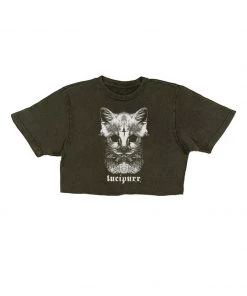 Arm The Animals Cut Crop Tees Women's | Lucipurr | Cut Tee