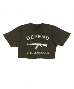 Arm The Animals Women's | Defend The Animals | Cut Tee Cut Crop Tees