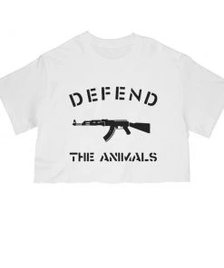 Arm The Animals Women's | Defend The Animals | Cut Tee Cut Crop Tees