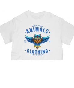 Arm The Animals Cut Crop Tees Women's | Varsity Owl | Cut Tee