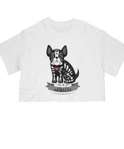 Arm The Animals Cut Crop Tees Women's | Frenchie Alebrije | Cut Tee