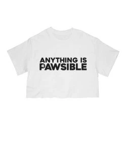 Arm The Animals Cut Crop Tees Women's | Anything Is Pawsible | Cut Tee