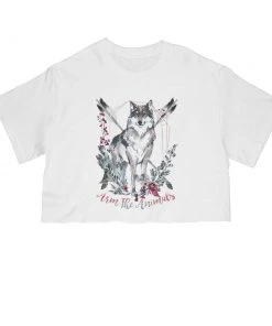 Arm The Animals Cut Crop Tees Women's | Ridgeline Wolf | Cut Tee