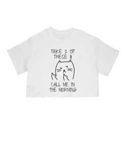 Arm The Animals Women's | Call Me In The Morning | Cut Tee Cut Crop Tees