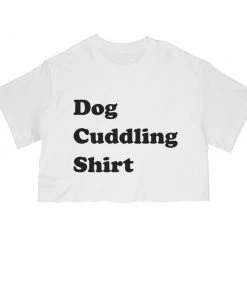 Arm The Animals Women's | Dog Cuddling Shirt | Cut Tee Cut Crop Tees