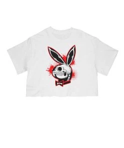 Arm The Animals Women's | Bad To The Bone Bunny | Cut Tee Cut Crop Tees