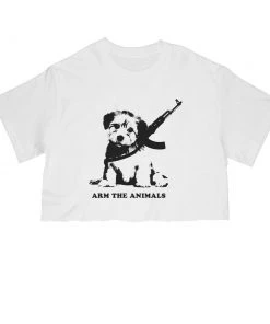 Arm The Animals Women's | G.I Doge | Cut Tee Cut Crop Tees