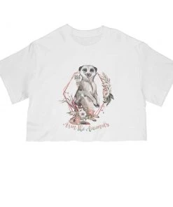 Arm The Animals Cut Crop Tees Women's | Ridgeline Meerkat | Cut Tee