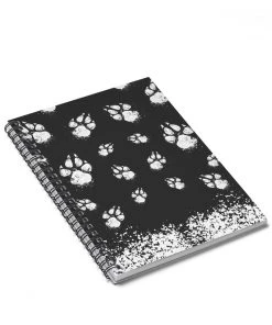 Printify Cat Designs Accessory | Paw-sive Aggressive | Spiral Notebook - Ruled Line