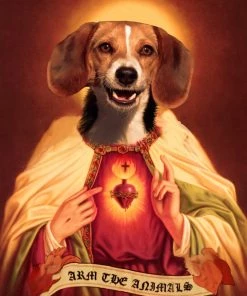 Arm The Animals Votive Candles Home Goods | Holy Beagle | Devotional Candle