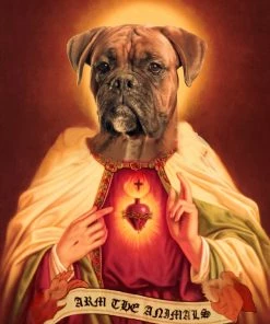 Arm The Animals Votive Candles Home Goods | Holy Boxer | Devotional Candle