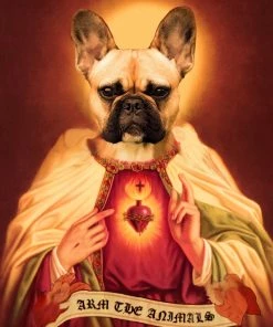 Arm The Animals Votive Candles Home Goods | Holy Frenchie | Devotional Candle