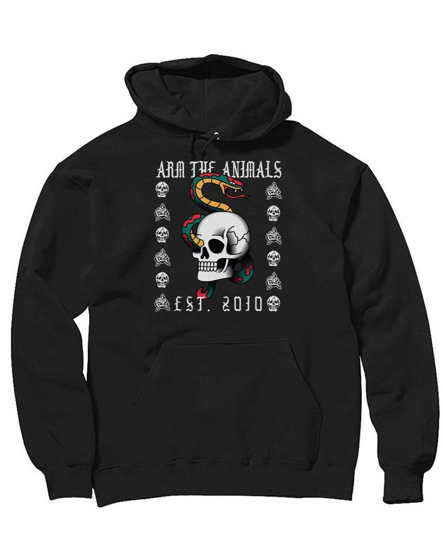 Arm The Animals Unisex | Tattoo Snake | Hoodie Hoodies