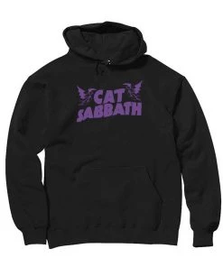 Brutal Kittens Cat Designs Unisex | Cat Sabbath Purple | Hoodie
