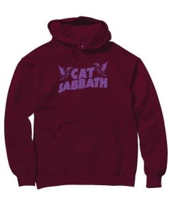 Brutal Kittens Cat Designs Unisex | Cat Sabbath Purple | Hoodie