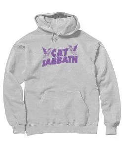 Brutal Kittens Cat Designs Unisex | Cat Sabbath Purple | Hoodie