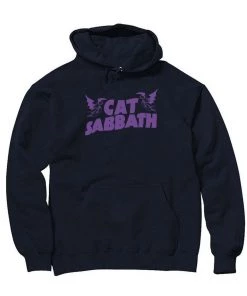 Brutal Kittens Cat Designs Unisex | Cat Sabbath Purple | Hoodie