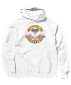 Brutal Kittens Cat Designs Unisex | Cats And Roses | Hoodie