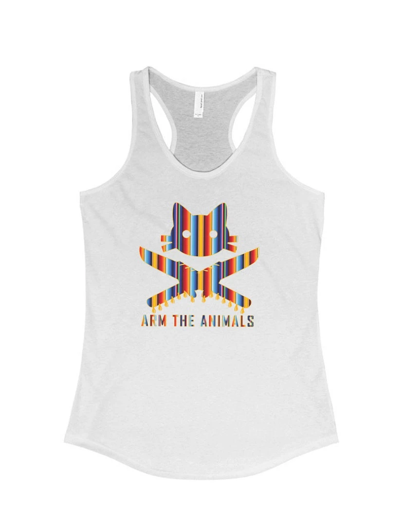 Arm The Animals Tank Tops Women's | 9 Lives Serape | Ideal Tank Top