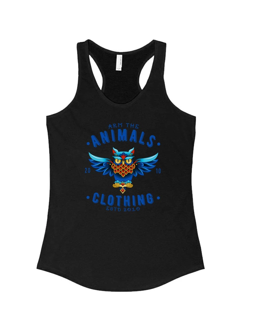 Arm The Animals Tank Tops Women's | Varsity Owl | Ideal Tank Top