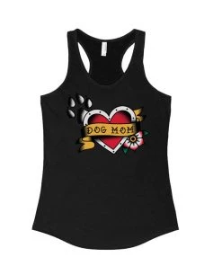 Arm The Animals Women's | Tattoo Dog Mom | Ideal Tank Top Tank Tops