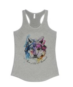 Arm The Animals Women's | Sunset Wolf | Ideal Tank Top