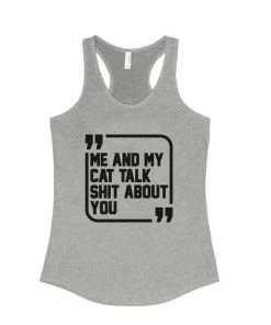 Arm The Animals Women's | Sh*t Talkers (Cat) | Ideal Tank Top Tank Tops